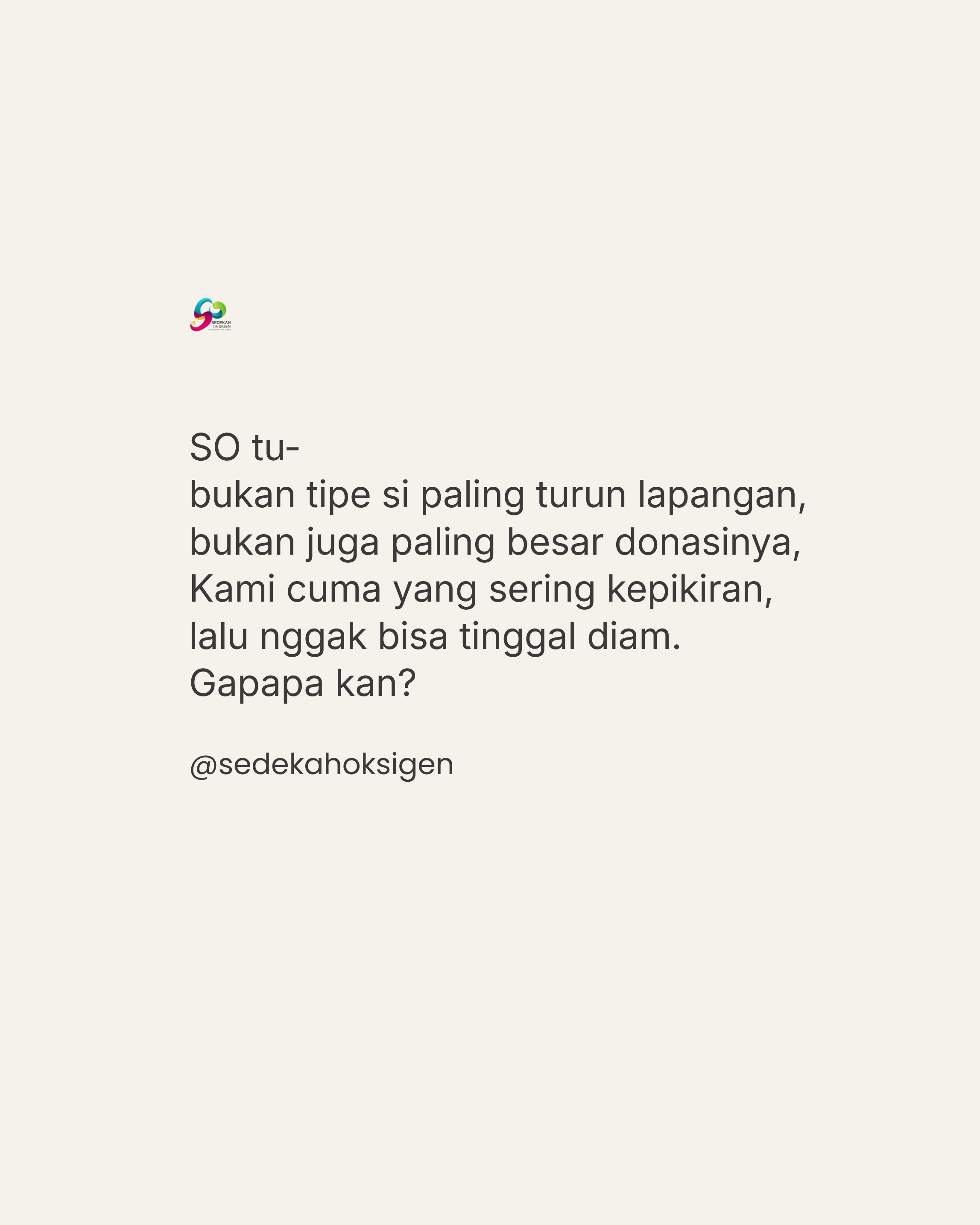 Bolehkah Kami Tetap Bergerak?